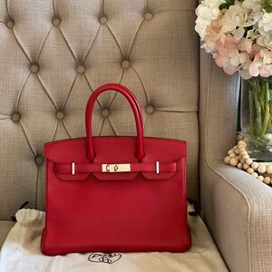 ❌SOLD❌Hermes Birkin 30 Rouge Casaque PHW
Epsom Leathsr Stamp R Square (2014)